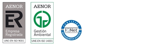 AENOR certifies the company with ISO 9001 and ISO 14001